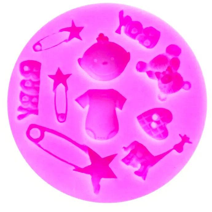 Baby Tool Shape 2 - Silicone Fondant Gum Paste Mould - thebakingtools.com