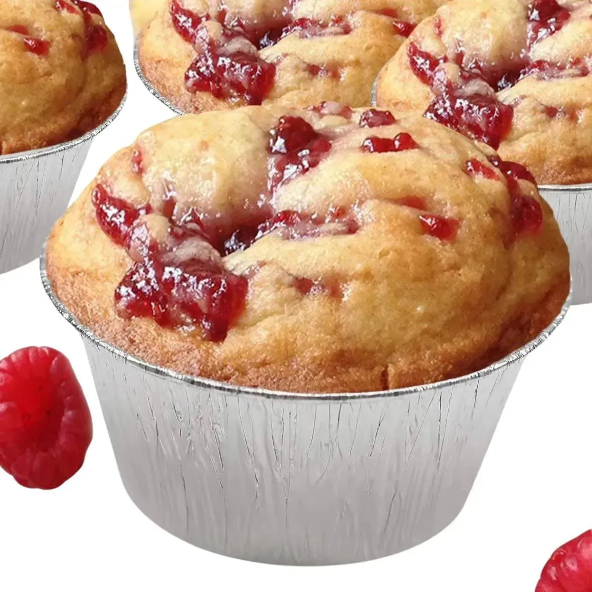 Choco Lava Cup Aluminum Foil Cups 140ml (Pack of 100) - thebakingtools.com