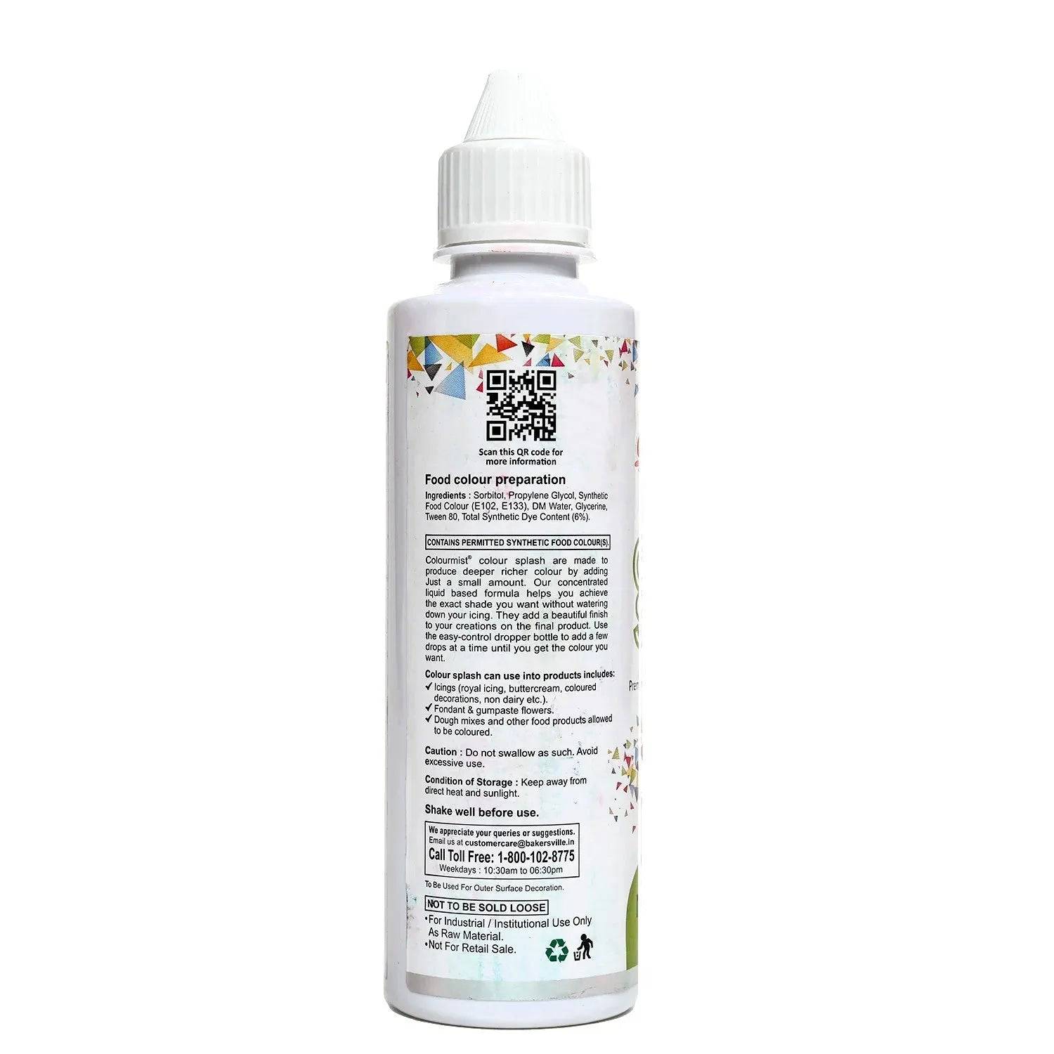 Colourmist Colour Splash (Neon Green), 200g - thebakingtools.com