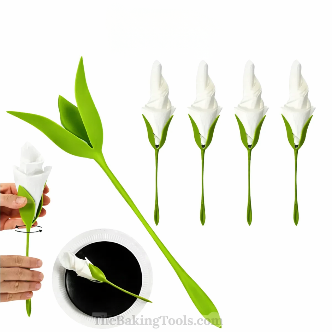 Flower Napkin Holder - Pack of 4