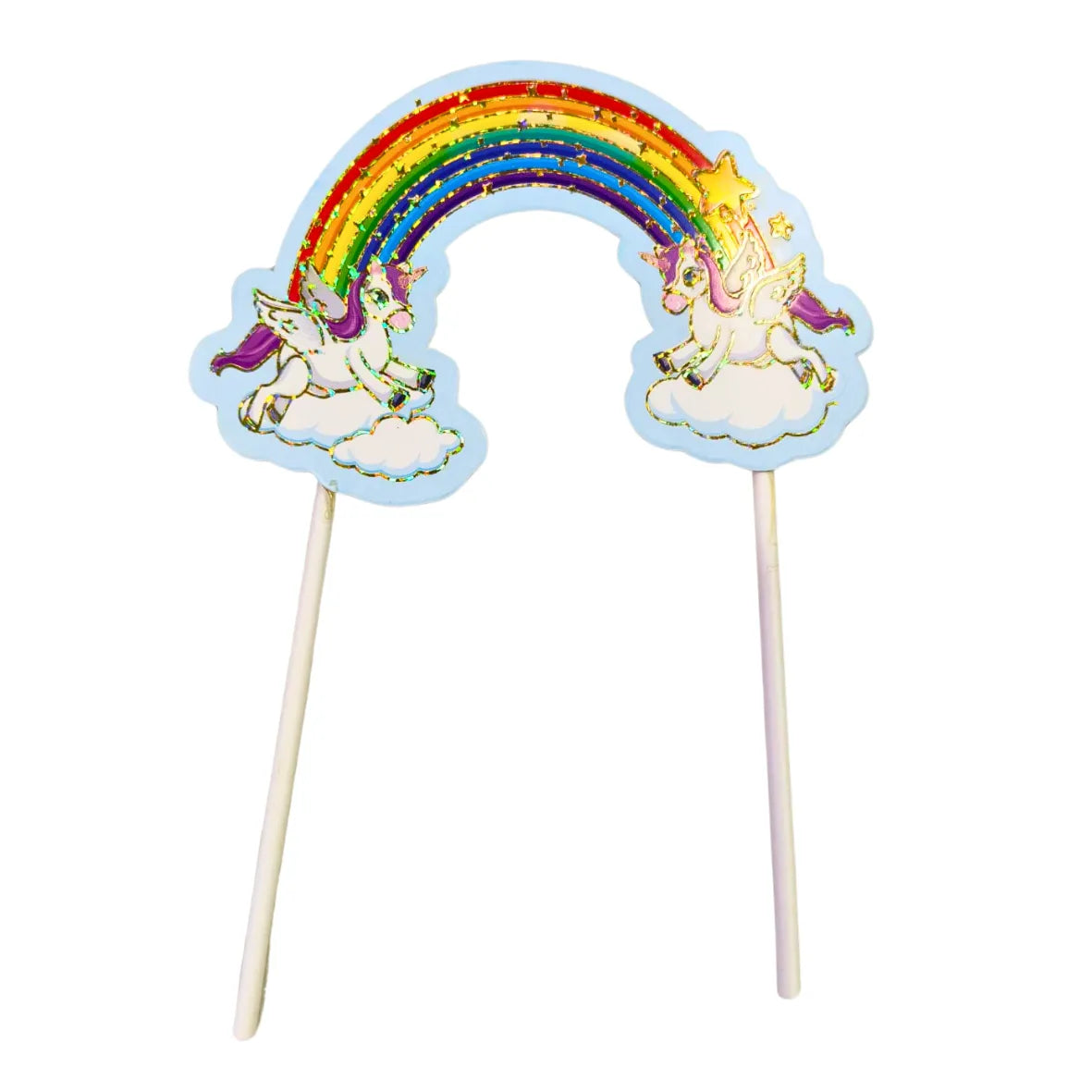 Unicorn Rainbow Paper Cake Topper - thebakingtools.com