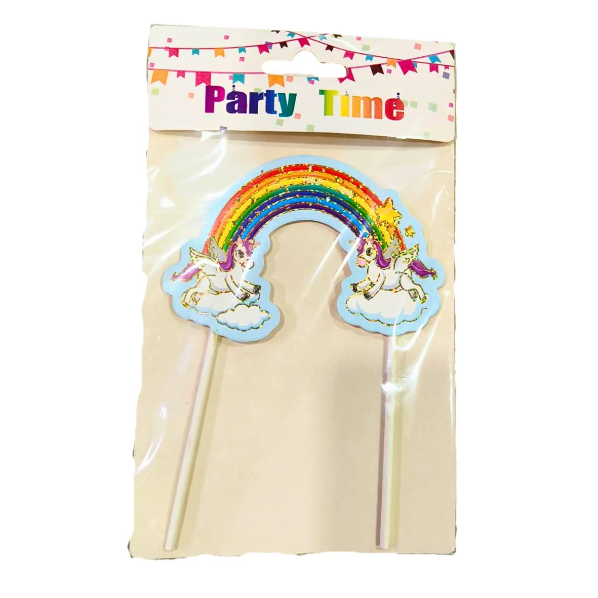 Unicorn Rainbow Paper Cake Topper - thebakingtools.com