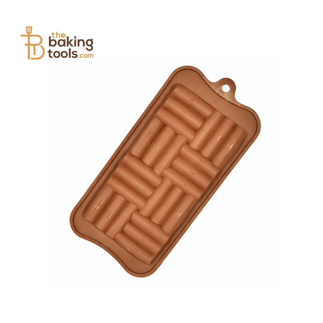 Woven Shaped Silicone Chocolate Bar Mould
