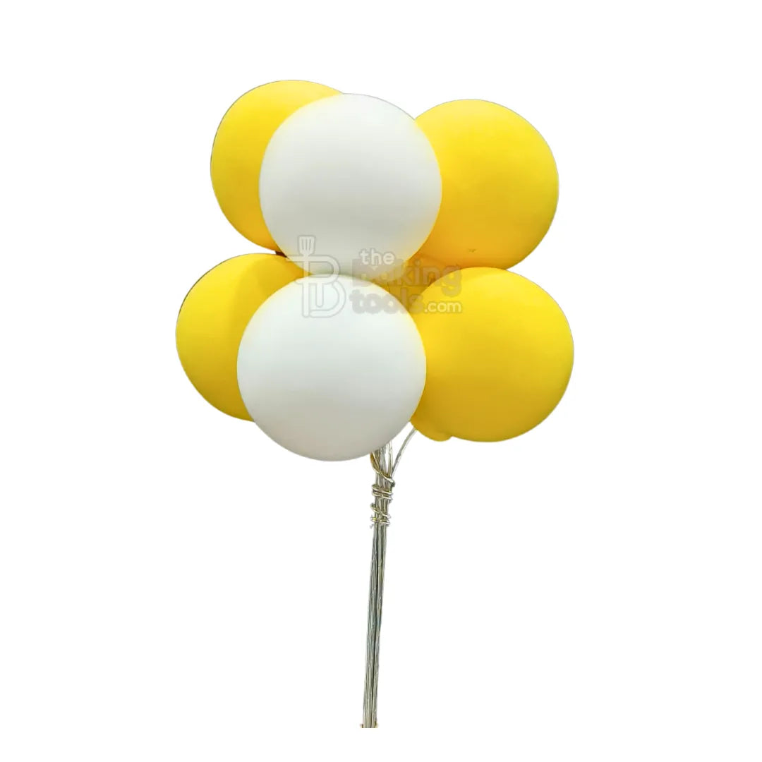 Yellow Shade - Soft Ball Balloon Bunch Cake Toppers - thebakingtools.com